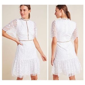 NWT✨Anthropologie Monique Lhuillier Lace Dress 8